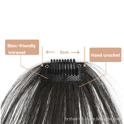 Cheap Clip in Human Hair Bangs customization Popular Fashion Mini Skinny Bangs, Women Hair Bangs